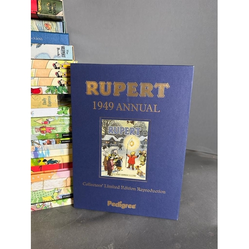 741 - A selection of Rupert the bear Annuals various ages