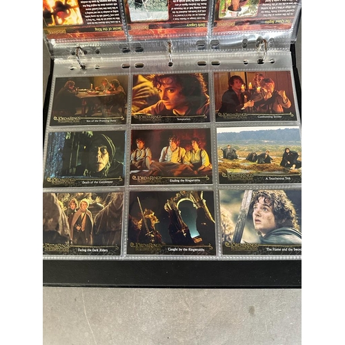 747 - A selection of Lord of The Rings The Fellowship of the Ring collectors card album 1-90