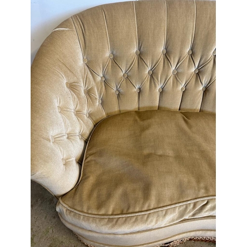 111 - A turn of the Century button back sofa or love seat AF