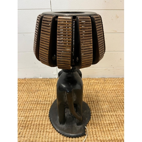 163 - A Yenok elephant Mid Century table lamp