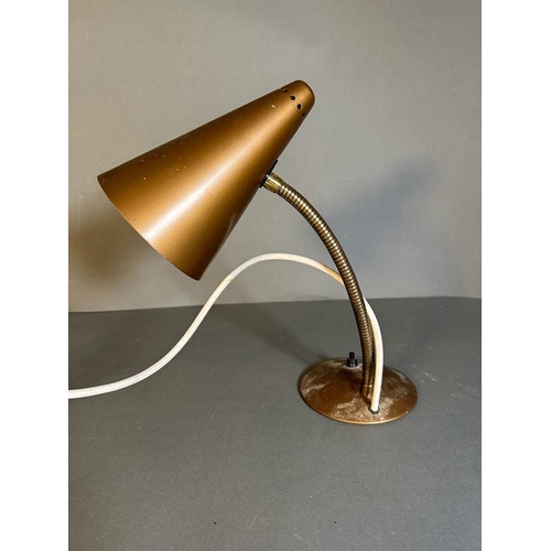 176 - A Mid Century Atomic goose neck desk lamp