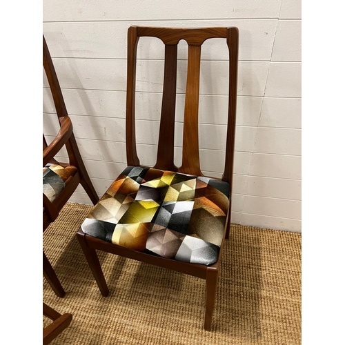 2 - A set of four Mid Century Nathan dining chairs