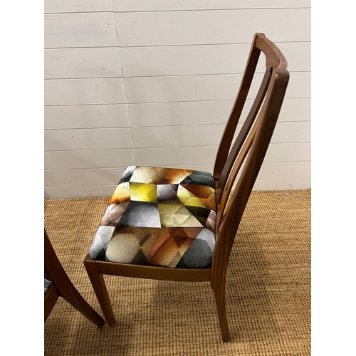 2 - A set of four Mid Century Nathan dining chairs