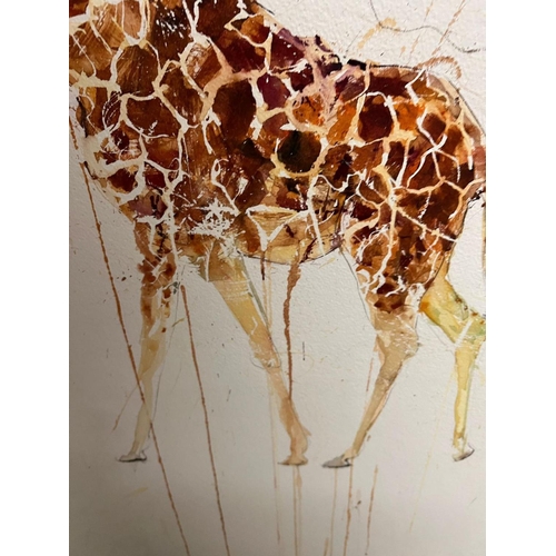 212 - Giraffe Movement by Dave White 112cm x 170cm