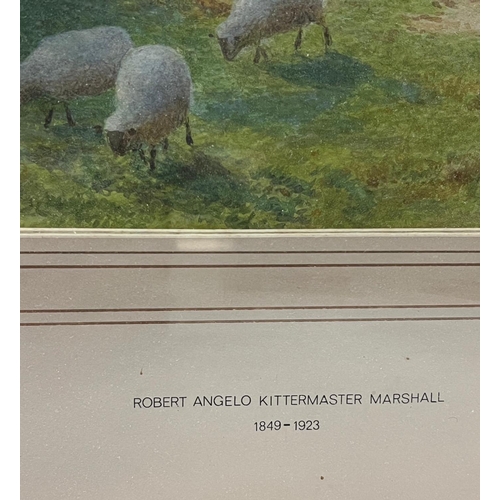 234 - A water colour of sheep's grazing, Robert Angelo Kittermaster Marshall 1849 - 1923 signed lower righ... 