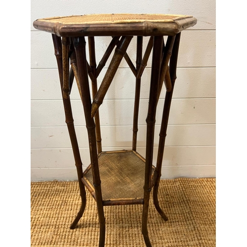 25 - A bamboo plant stand table (H78cm Dia30cm)