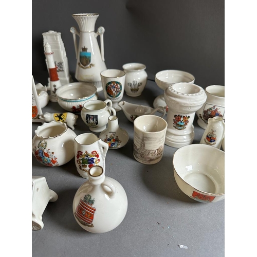 314 - A large selection of Goss china, various themes styles and shapes