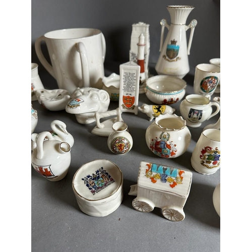 314 - A large selection of Goss china, various themes styles and shapes