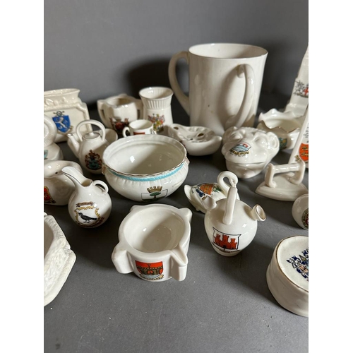 314 - A large selection of Goss china, various themes styles and shapes