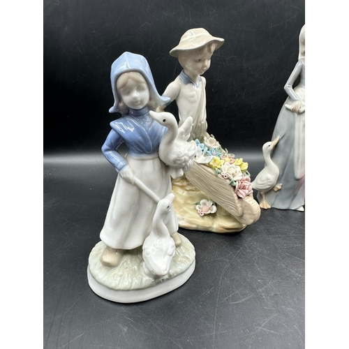 334 - A selection of four ceramic figures to include Royal Doulton 