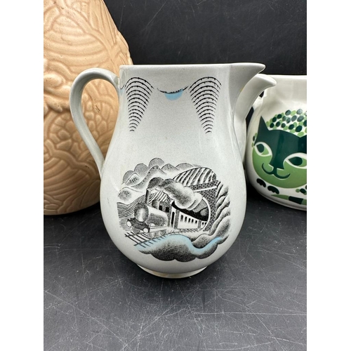 338 - A selection of jugs to include Eric Ravilious for Wedgewood 