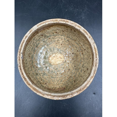 345 - A Thai stoneware covered bowl (Approximate Height 9cm)