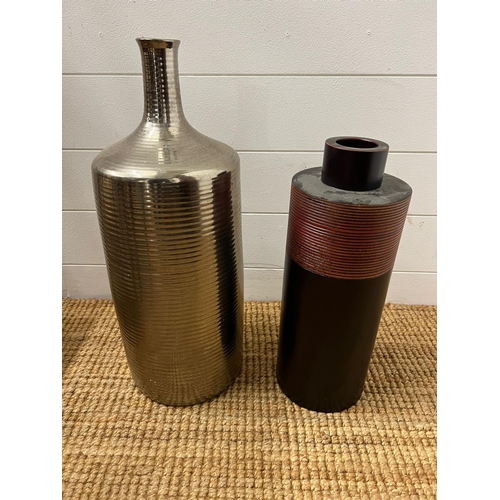 349 - Two contemporary decorative vases (H55cm)