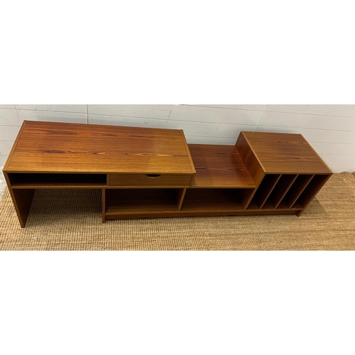 37 - A Swedish Mid Century media/sideboard unit (H50cm W145cm D42cm)