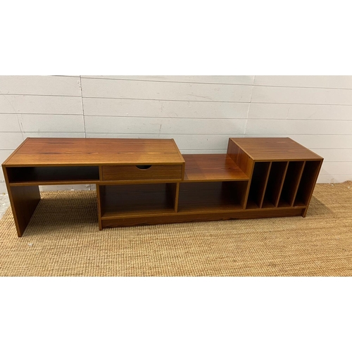 37 - A Swedish Mid Century media/sideboard unit (H50cm W145cm D42cm)