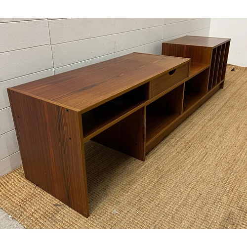 37 - A Swedish Mid Century media/sideboard unit (H50cm W145cm D42cm)