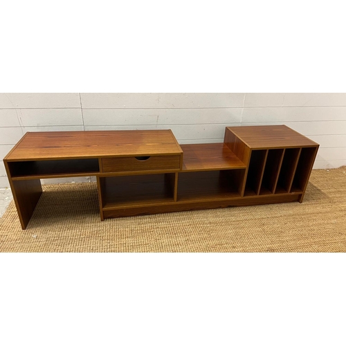 37 - A Swedish Mid Century media/sideboard unit (H50cm W145cm D42cm)