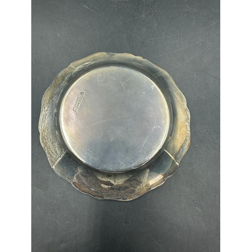 408 - A silver hallmarked pin tray for Birmingham approximate weight 56g.