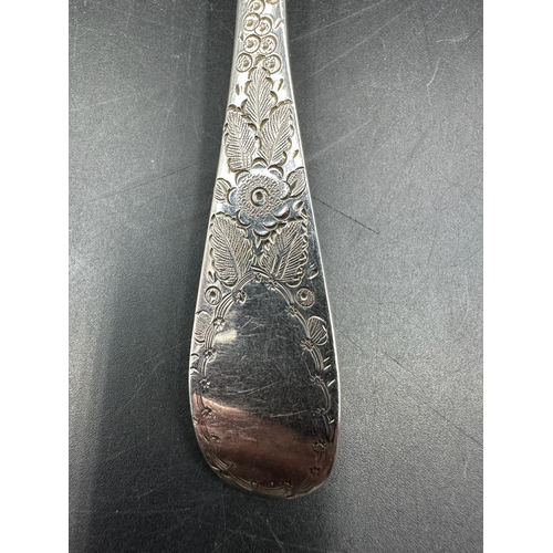 420 - A Georgian berry spoon by T Cox Savory, hallmarked for London 1809