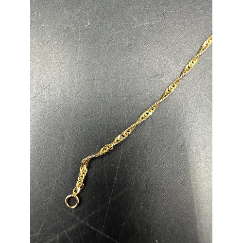 452 - A 9ct gold necklace (Approximate Total Weight 1.7g)