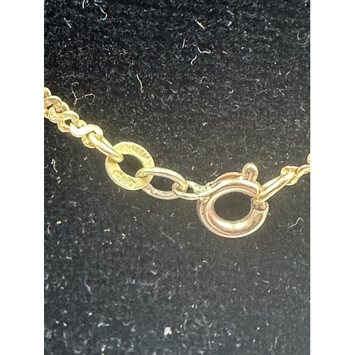 456 - A pendant on an 18ct gold, marked 750, necklace approximate total weight 6.9g