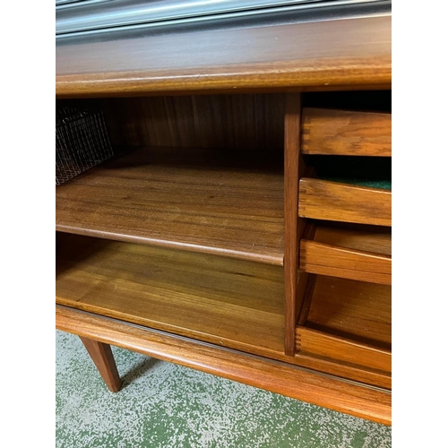 5 - A Mid Century Danish teak tambour sideboard by Bernard Pedersen and Son