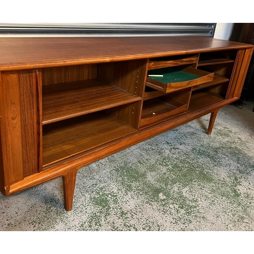 5 - A Mid Century Danish teak tambour sideboard by Bernard Pedersen and Son