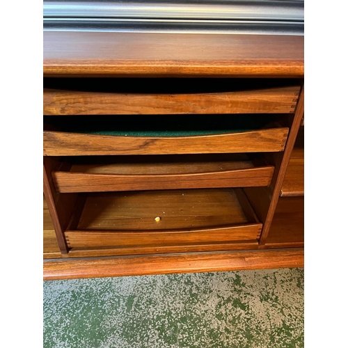 5 - A Mid Century Danish teak tambour sideboard by Bernard Pedersen and Son