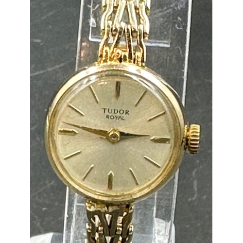 511 - A 9ct gold Tudor Ladies watch