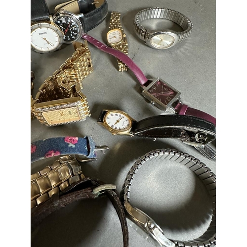 528 - A selection of twenty wristwatches, various styles and makers.