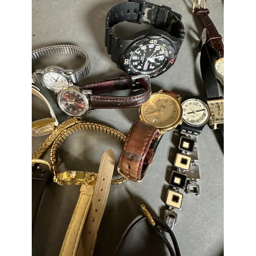 531 - A selection of twenty wristwatches, various styles and makers.