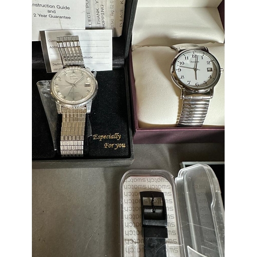 532 - A selection of seven boxed watches to include Swatch, Accurist, Limit etc.