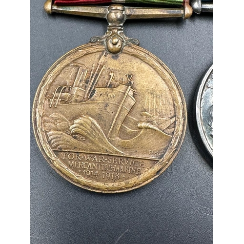 536 - WWI Medals: Mercantile Marine Pair for Jose G Fernandez