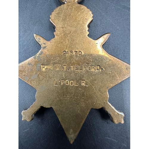 546 - Militaria: WWI Medals 1914 -15 Star and Great War Medal for 15744 PTE S E Webb Royal Berkshire Regim... 