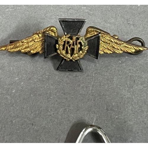 552 - A RAF brooch and one other