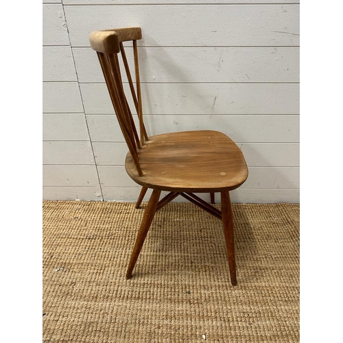 59 - A Mid Century Ercol Shalstone candlestick dining chair