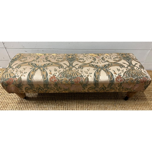 66 - A double footstool or ottoman (H28cm W90cm D30cm)