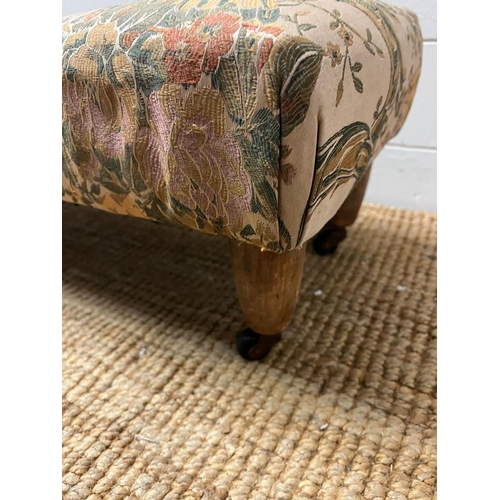 66 - A double footstool or ottoman (H28cm W90cm D30cm)