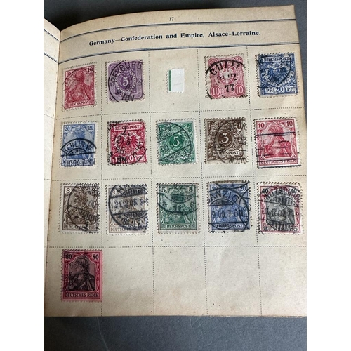 686 - The Victorian Stamp Album with a selection of worldwide and Great British stamps