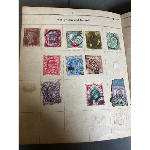 686 - The Victorian Stamp Album with a selection of worldwide and Great British stamps