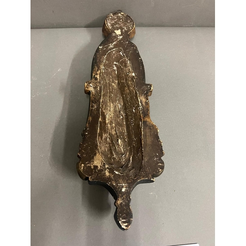 690 - A plaster cast of a religious figure (43cm)