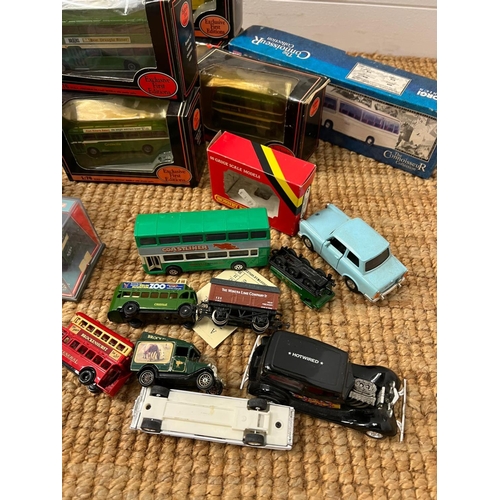 737 - A selection of Diecast vehicles, some boxed