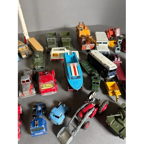 742 - A selection of play worn Diecast toy cars to include Matchbox and Dinky