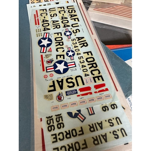 758 - A quantity of aviation, military and commercial decals various makers