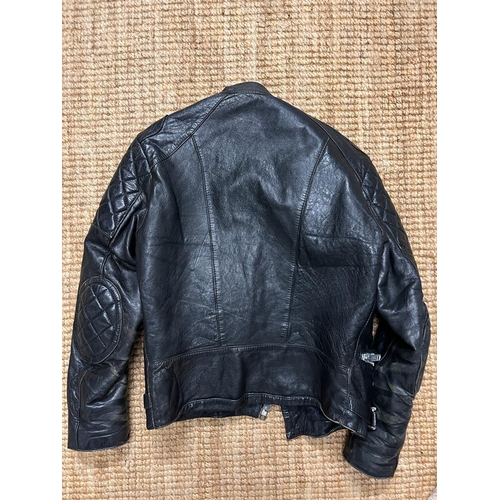 766 - A vintage Bobo leather jacket size 38