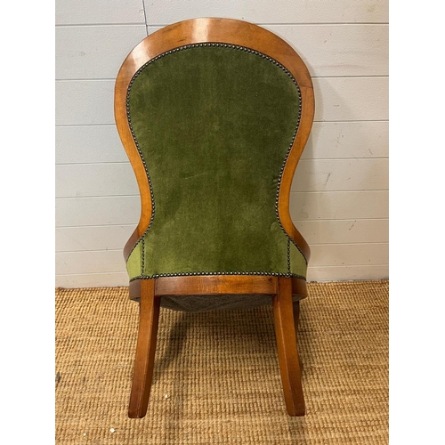 80 - A Victorian mahogany frame chair