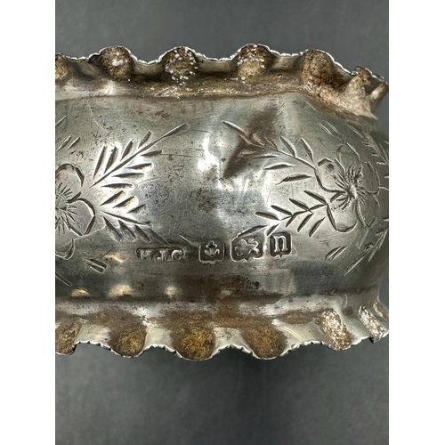 409A - Three silver napkin rings various hallmarks and makers (Approximate Total Weight 60g)