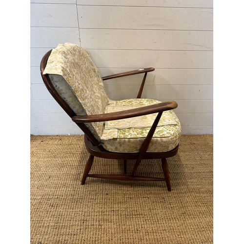 139 - A Mid Century Ercol dark wood arm chair AF