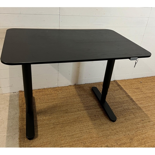 176 - A Bekant Ikea desk with adjustable height (W120cm D80cm)