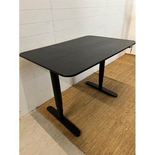 176 - A Bekant Ikea desk with adjustable height (W120cm D80cm)